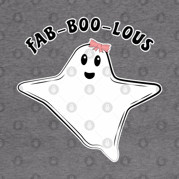 Funny Ghost Pun - Fab-boo-lous by DesignWood Atelier